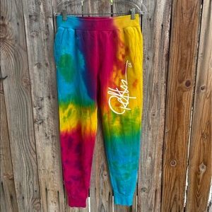 Young and Reckless Tie Dye Sweatpants size M - missing drawcord